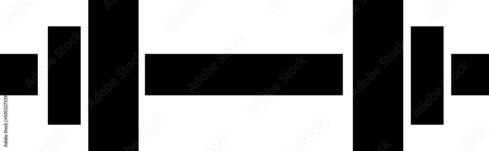 Berbell element in flat simple style on white background..eps Berbell element in flat simple style on white background..eps