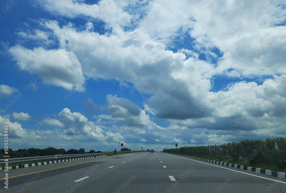 Open Sky with Highway