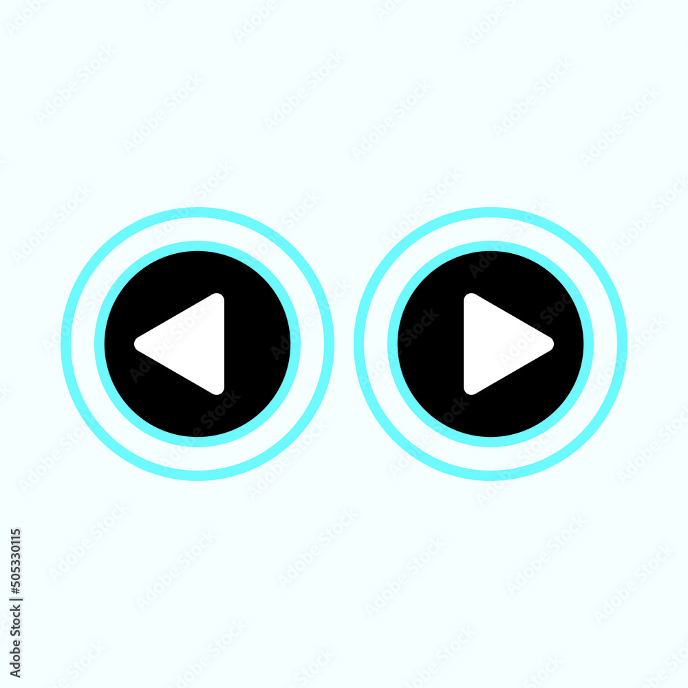 Play button icon in trendy flat style isolated on grey background. Play symbol for your web site design, logo, app, UI. Vector illustration Play button icon in trendy flat style isolated on grey background. Play symbol for your web site design, logo, app, UI. Vector illustration