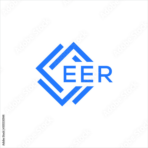 EER technology letter logo design on white  background. EER creative initials technology letter logo concept. EER technology letter design.
 photo