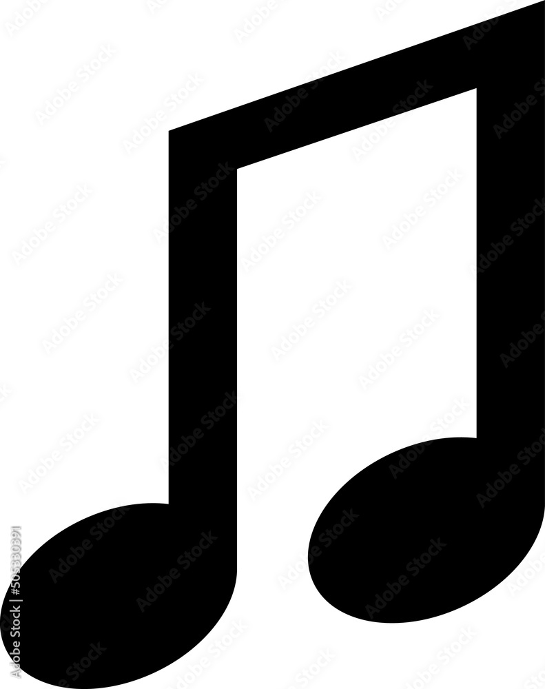 Music note Icon vector illustration on white background..eps Music note Icon vector illustration on white background..eps