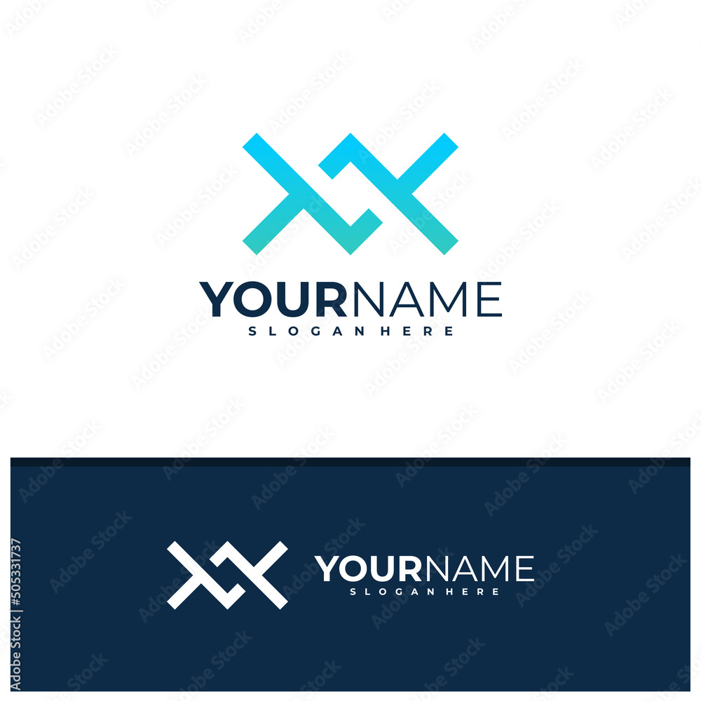 Obraz premium Letter F logo design vector, Creative F logo concepts template illustration.