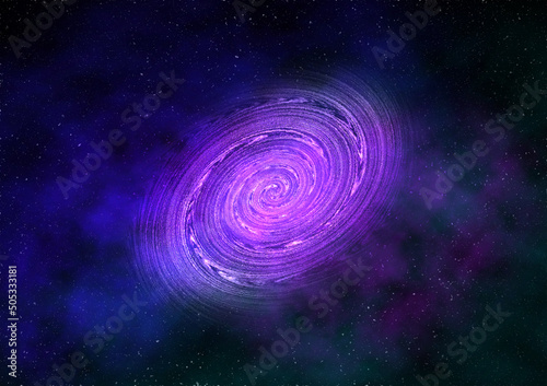 Colorful starry night sky abstract design background.