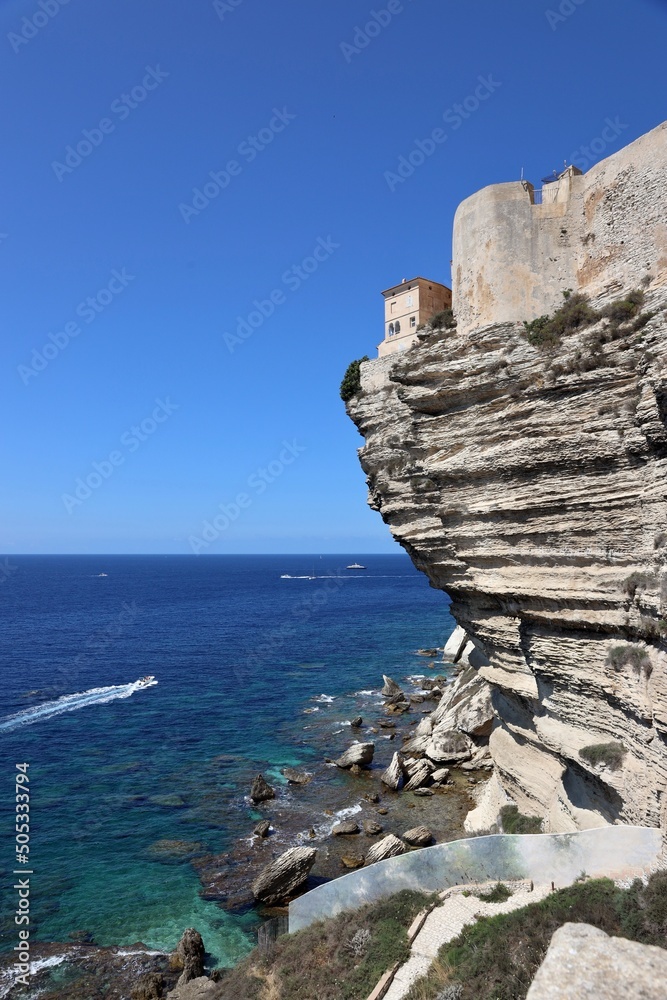 cliff on corsica Bonifacio 