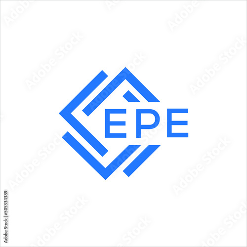 EPE technology letter logo design on white background. EPE creative initials technology letter logo concept. EPE technology letter design.