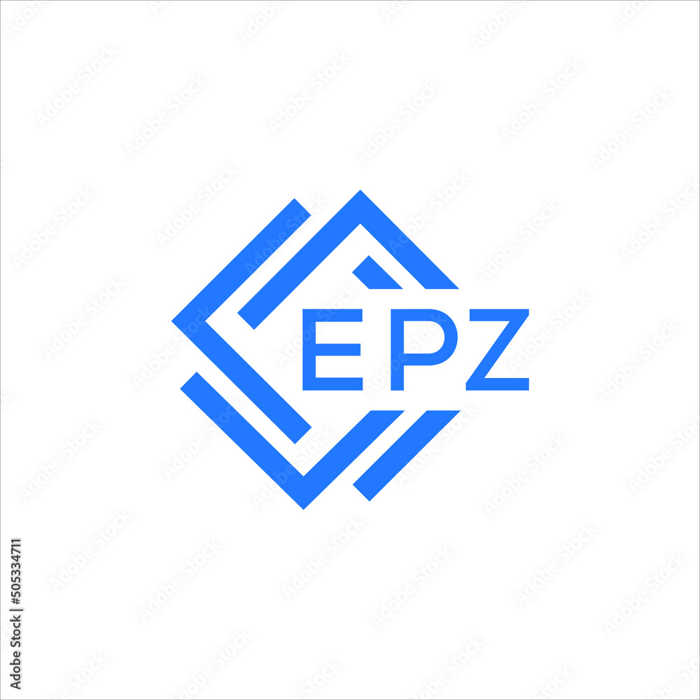 EPZ technology letter logo design on white  background. EPZ creative initials technology letter logo concept. EPZ technology letter design.