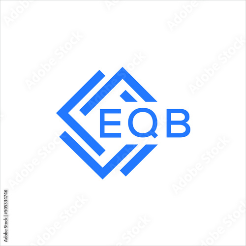 EQB technology letter logo design on white background. EQB creative initials technology letter logo concept. EQB technology letter design.