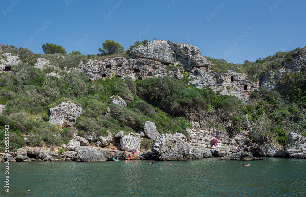 Φωτογραφία Views of Cales Coves, a famous place in the municipality of Alaior, Menorca, Spa