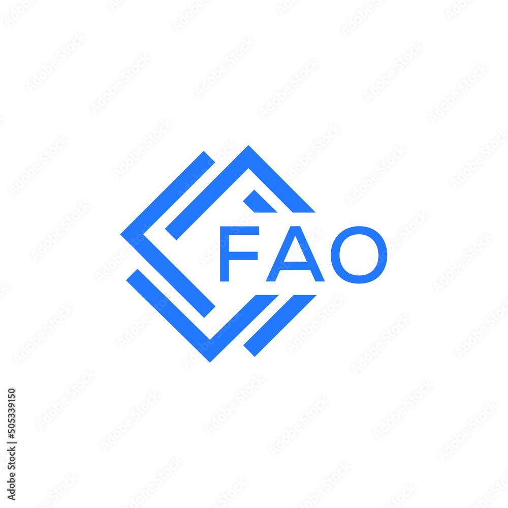 FAO technology letter logo design on white background. FAO creative initials technology letter logo concept. FAO technology letter design. FAO technology letter logo design on white background. FAO creative initials technology letter logo concept. FAO technology letter design.