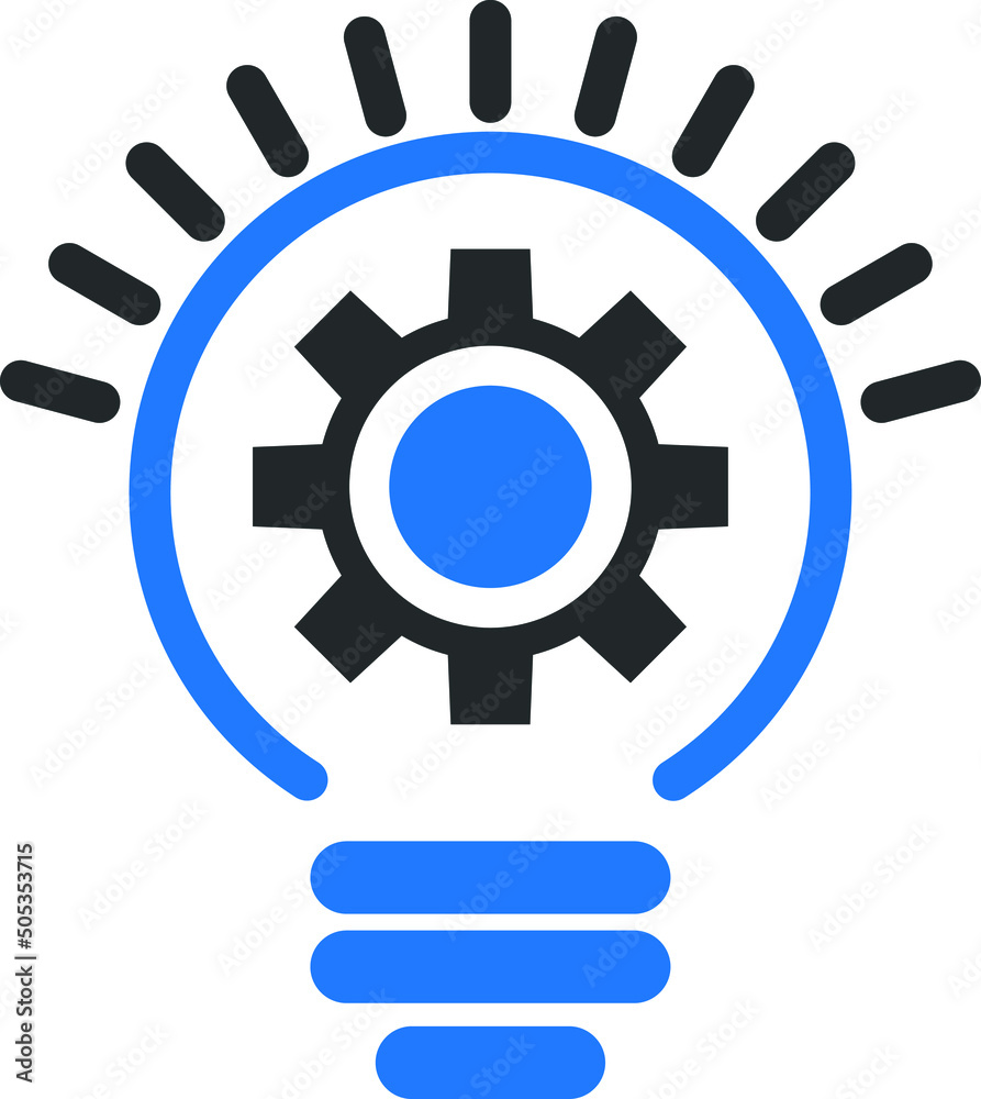 Innovation icon, invention symbol vector