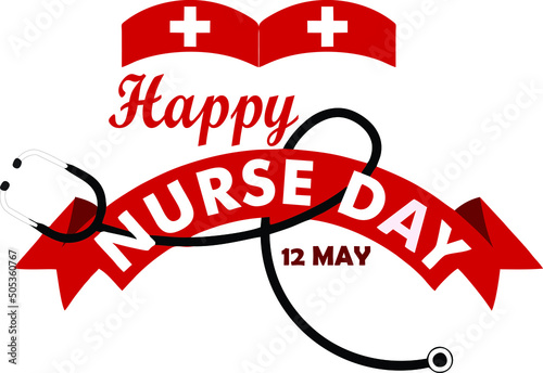 Happy Nurse Day Template Design Vectors 