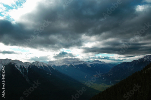 clouds over the mountain