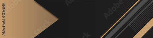 modern gold and line LinkedIn banner