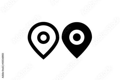 Vector illustration of map pointer icon