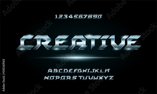 Sport digital modern futuristic alphabet font. typography urban style fonts for technology, digital, movie logo design