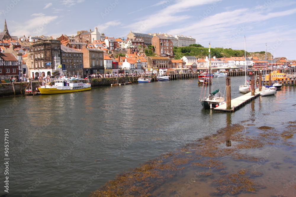 canal,British seaside town of Whitby