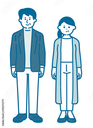 Middle-aged men and women