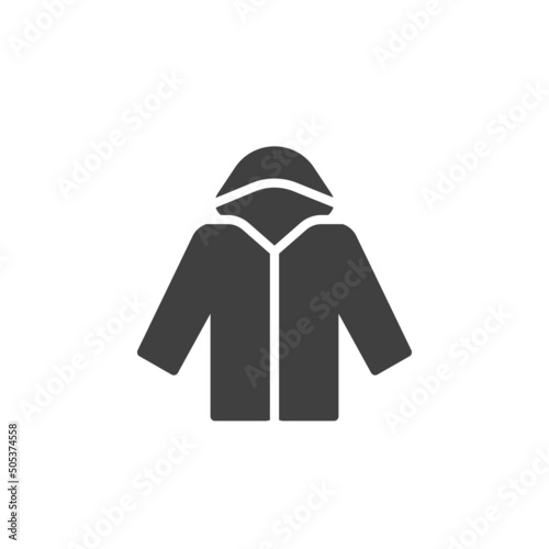 Raincoat vector icon