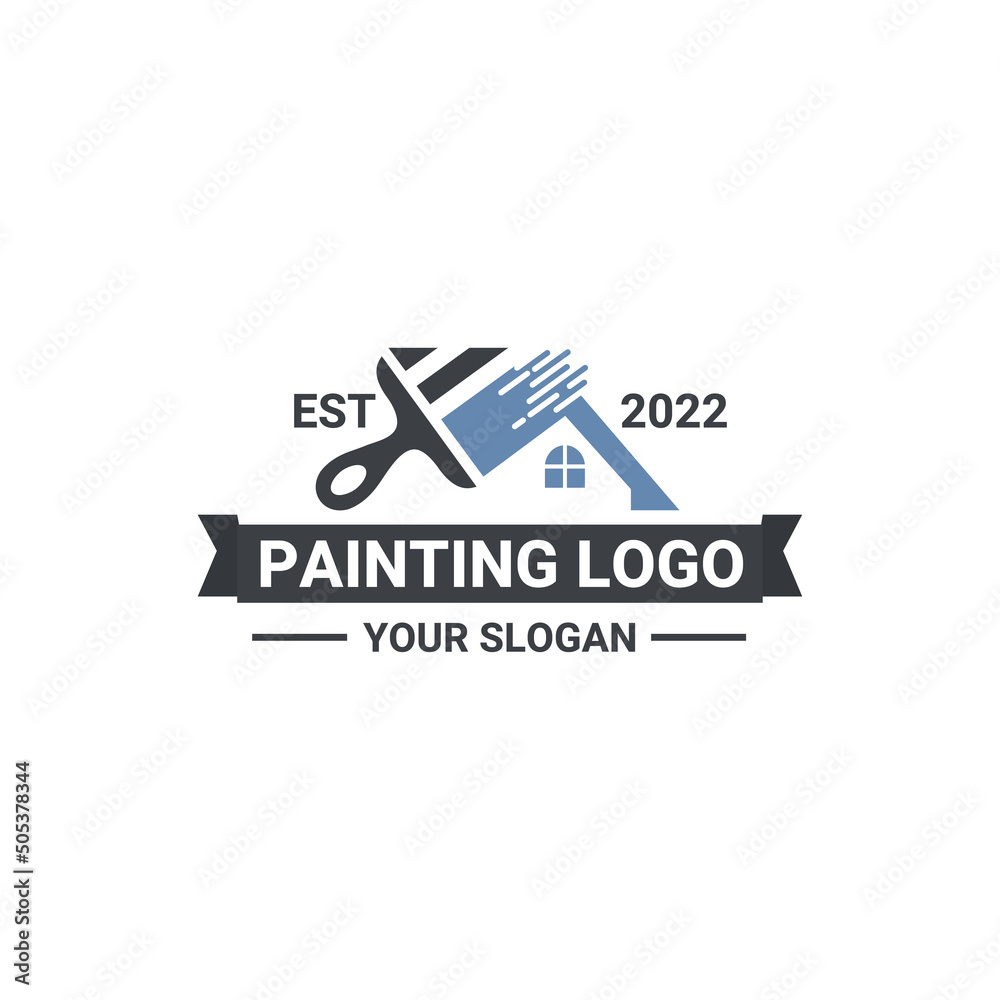 House Painting Logo Design symbol Vector House Painting Logo Design symbol Vector