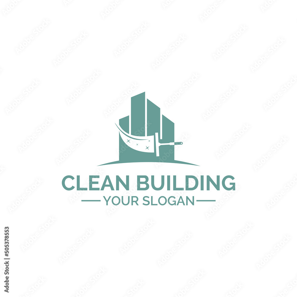 Cleaning building logo design vector, Clean, Building, city, cleaner Cleaning building logo design vector, Clean, Building, city, cleaner