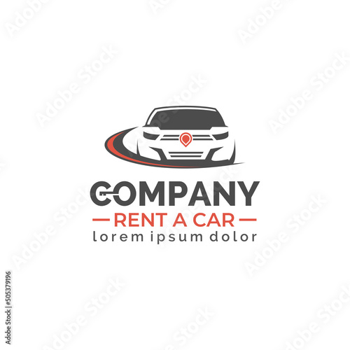 Rental Car Logo Design Template Vector