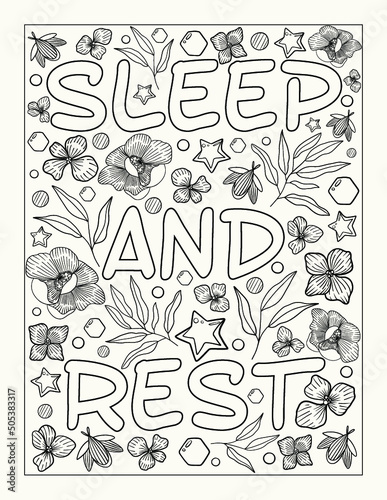  Mental health colouring book page