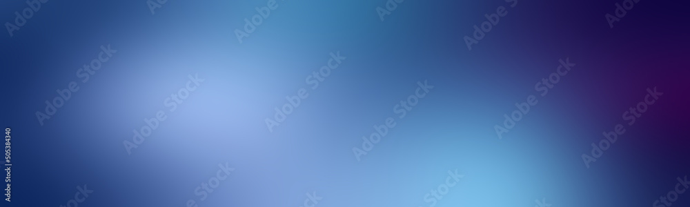 Wide uneven sheet paper natural blue. Shining colorful blur illustration in abstract style pale blue. Gradient beautiful simple modern blurred background degradation.