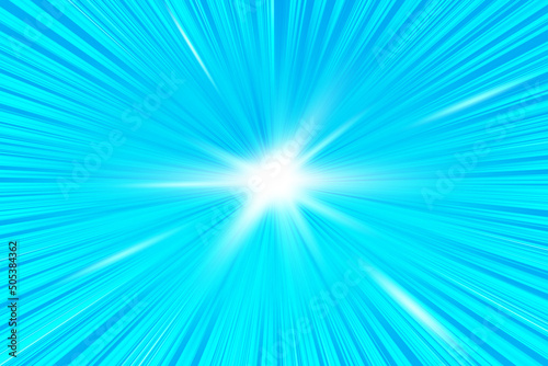 Abstract background image, radial lines and focus of light, presenting an atmosphere of speed and space