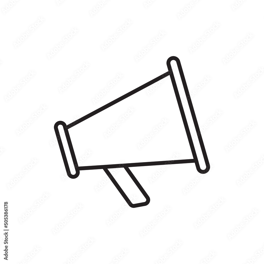 Megaphone icon vector design illustration Megaphone icon vector design illustration