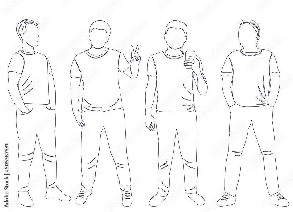 set sketch, outline, isolated, vector set sketch, outline, isolated, vector