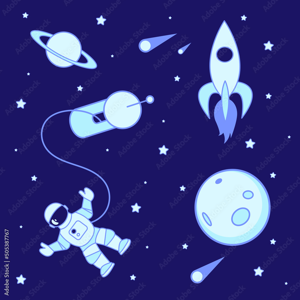 Space set of 7 elements. Space set of 7 elements.