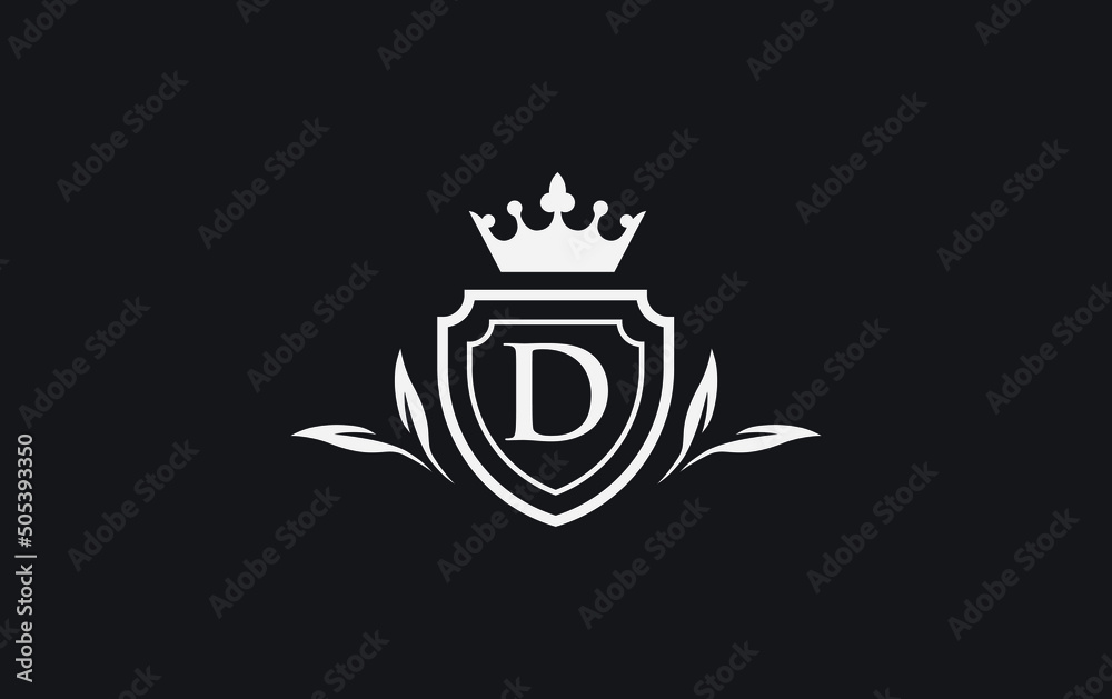 Crown and shield icon and royal luxury symbol vector. King and queen abstract geometric logo with letters and alphabets vector Crown and shield icon and royal luxury symbol vector. King and queen abstract geometric logo with letters and alphabets vector