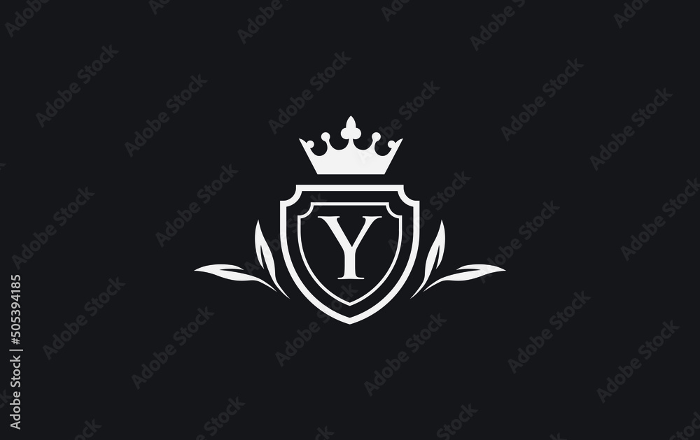 Crown and shield icon and royal luxury symbol vector. King and queen abstract geometric logo with letters and alphabets vector Crown and shield icon and royal luxury symbol vector. King and queen abstract geometric logo with letters and alphabets vector