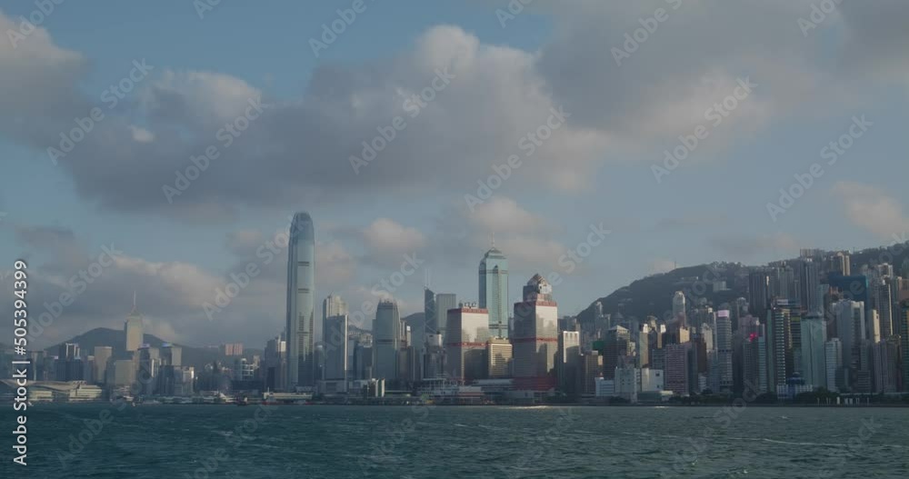 Hong Kong Take ferry cross the Hong Kong Victoria harbor Hong Kong Take ferry cross the Hong Kong Victoria harbor
