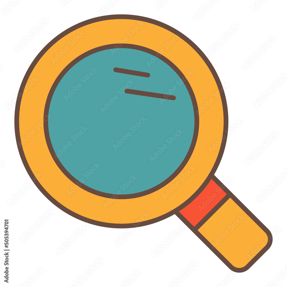 Computer technology magnifying glass flat vector icons for social media marketing business and technologies Computer technology magnifying glass flat vector icons for social media marketing business and technologies