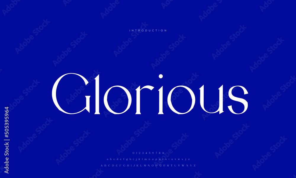 Royal Luxurious, an elegant alphabet font and number. Premium uppercase fashion Design typography. vector illustration