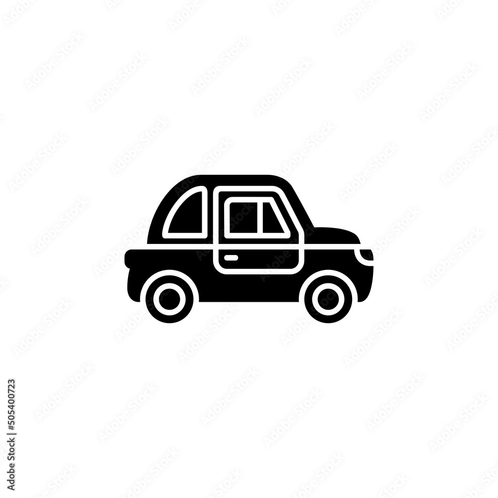 car vector icon. transportation and vehicle icon solid style. perfect use for icon, logo, illustration, website, and more. icon design solid style