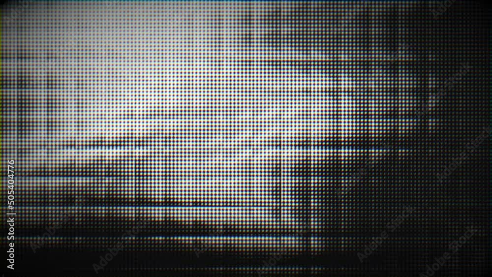 Computer generated digital pixel dots noise glitch retro futurism 80s or 90s art effect. Black and white.