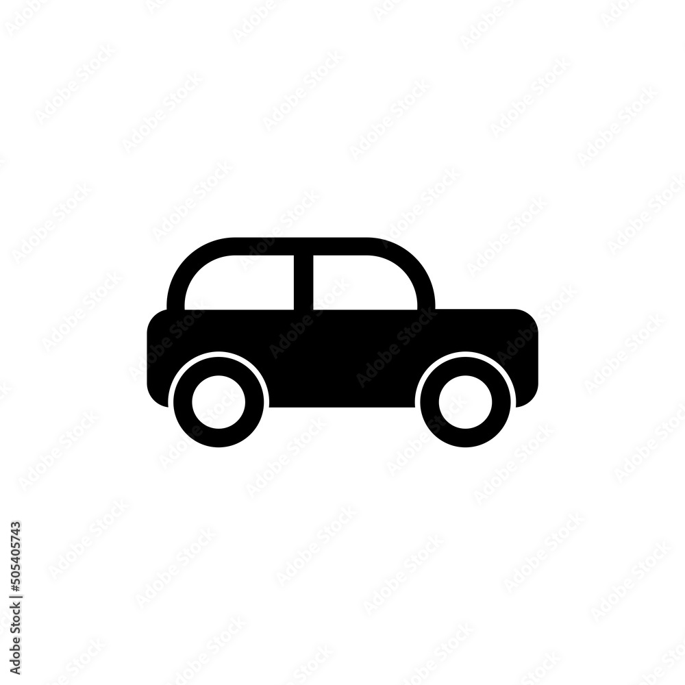 Simple car logo sign icon