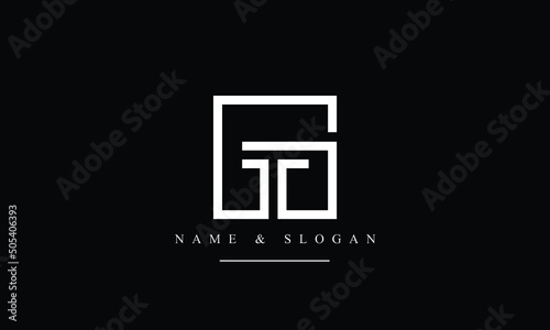 TG, GT, T, G abstract letters logo monogram