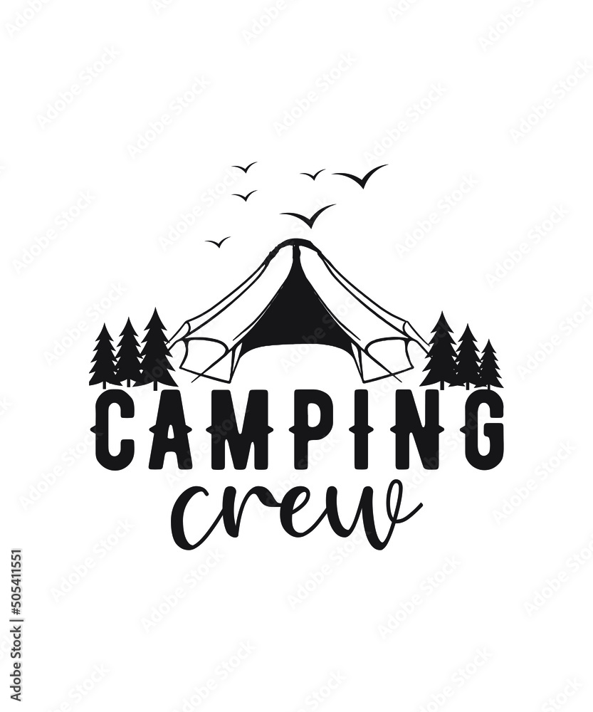 Camping adventures logo design