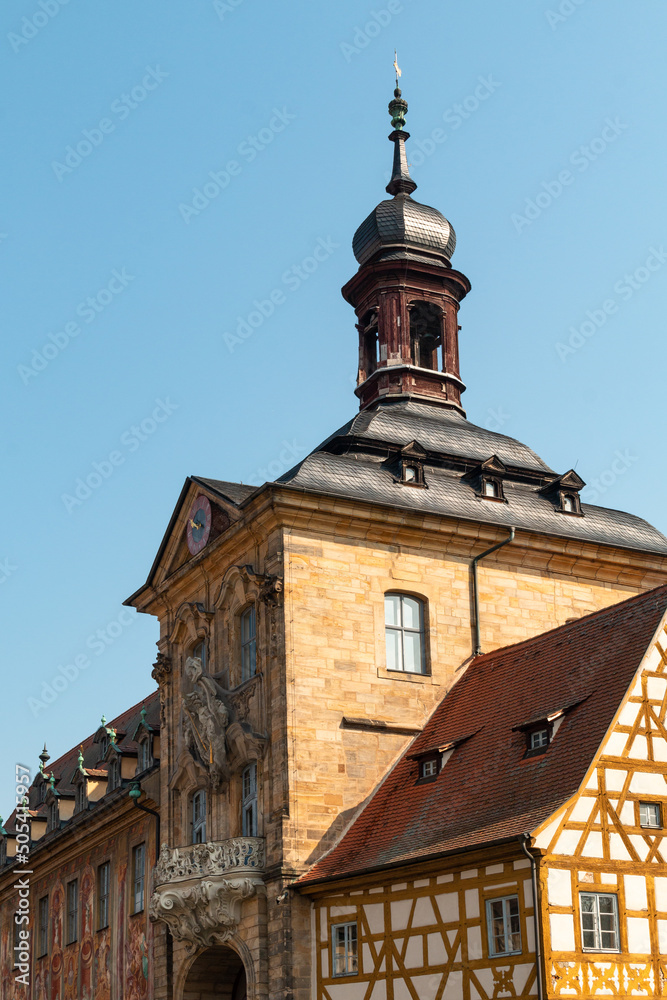 Bamberg old town hall close up