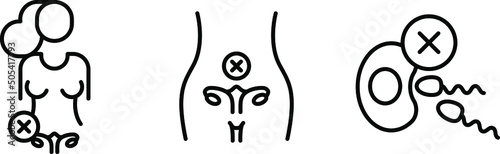 Infertility icon , vector illustration