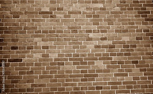 Pattern of brick wall in brown tone.