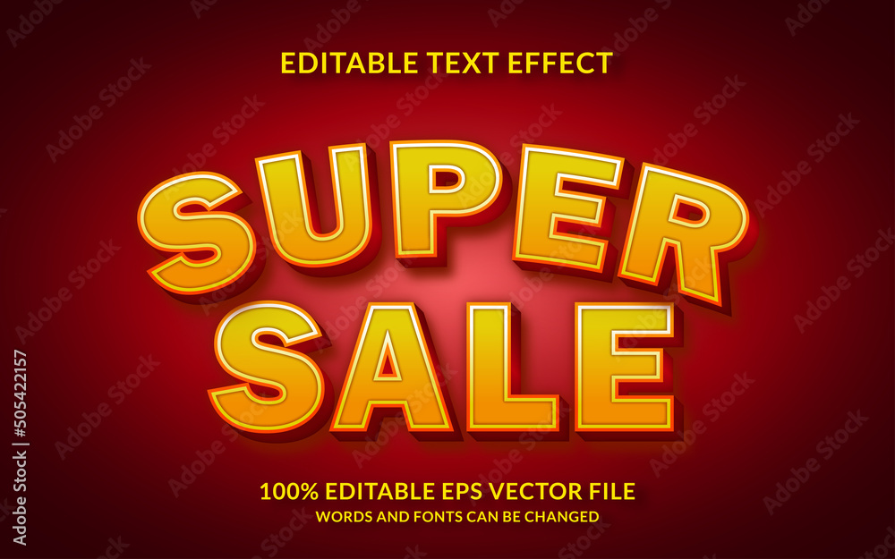 Super Sale Text Effect Super Sale Text Effect