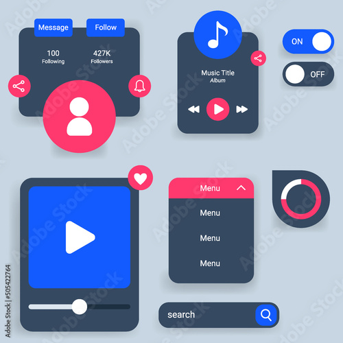 floating user interface new message pop up