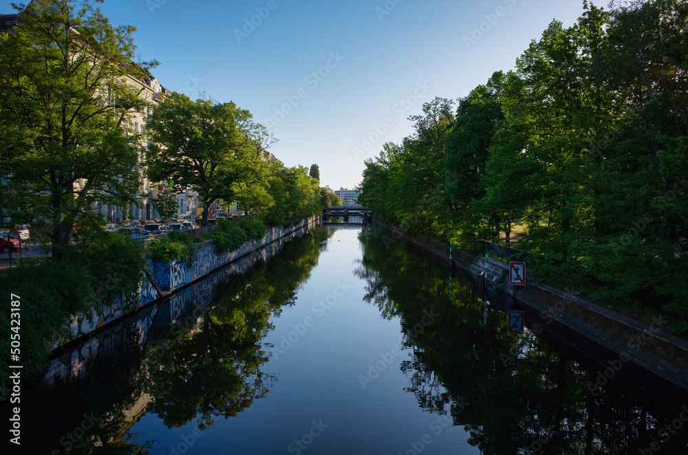 Landwehr canal in Berlin Kreuzberg