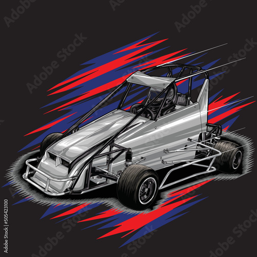 drag race isolated on black background for poster, t-shirt print, business element, social media content, blog, sticker, vlog, and card. vector illustration.