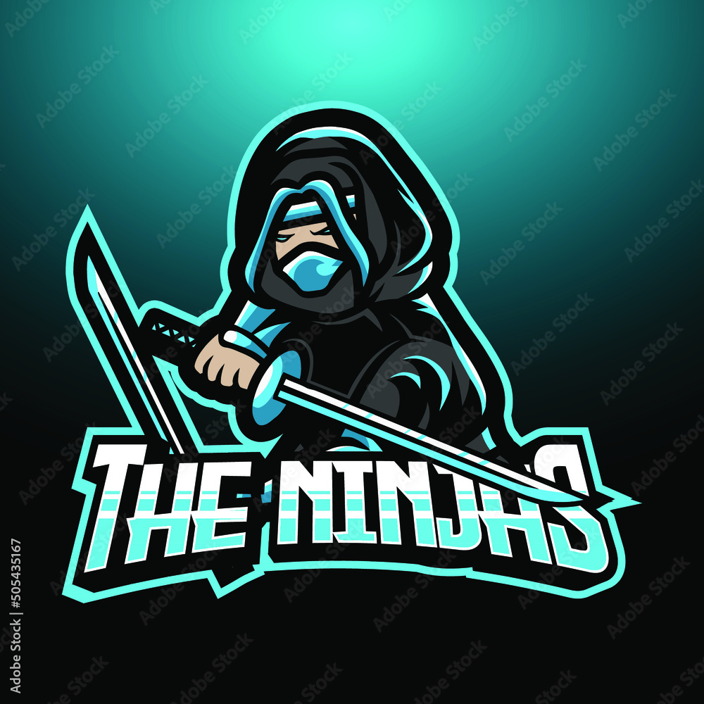 Ninja, Samurai, Japanese Fighter E-Sport Gaming Logo, Mascot, and Emblem Template Isolated Vector. Illustration Logo. Suitable for Game, Streamer, and E-Sport Team. Ninja, Samurai, Japanese Fighter E-Sport Gaming Logo, Mascot, and Emblem Template Isolated Vector. Illustration Logo. Suitable for Game, Streamer, and E-Sport Team.