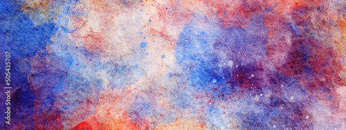 Watercolor paint background design with colorful bleed and fringe with vibrant distressed grunge texture, fantasy smooth light pink abstract watercolor painted background.